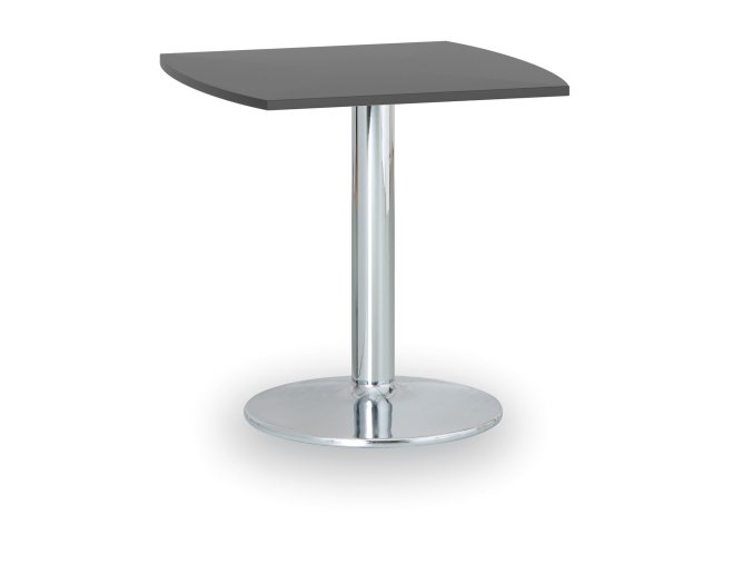konferencni stolek zeus ii 66x66 cm chromovana podnoz grafit 88278