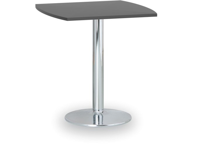 konferencni stolek filip ii 66x66 cm chromovana podnoz grafit 88299