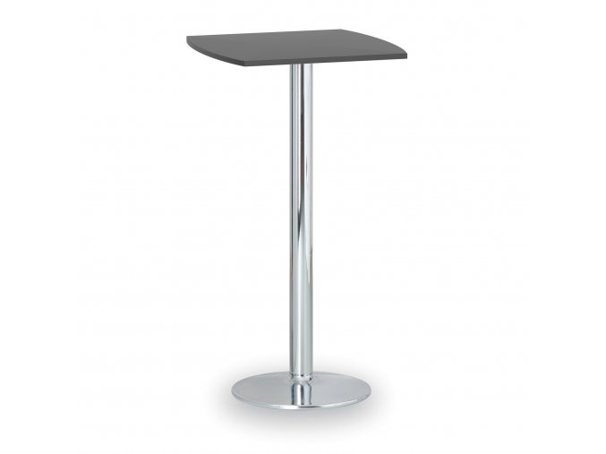 koktejlovy stul olympo ii 660x660 mm chromovana podnoz deska grafit 88320