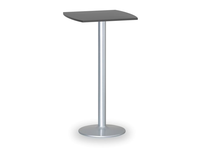 koktejlovy stul olympo ii 660x660 mm seda podnoz deska grafit 88327