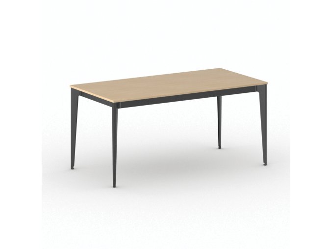 jednaci kancelarsky stul primo action 160x80 cm cerna podnoz buk 104138