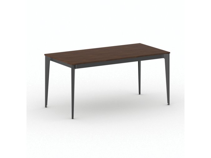 jednaci kancelarsky stul primo action 160x80 cm cerna podnoz orech 104140