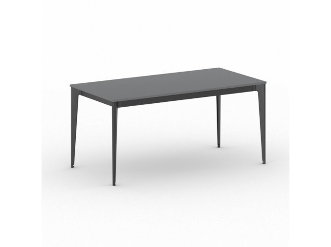 jednaci kancelarsky stul primo action 160x80 cm cerna podnoz grafit 106114