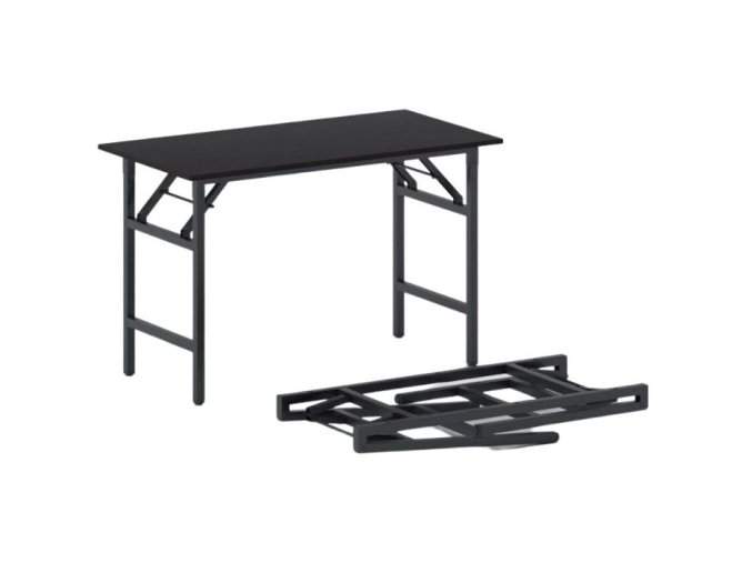 konferencni stul fast ready 120x60 cm cerna podnoz wenge 20991