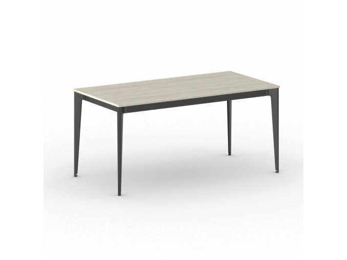 jednaci kancelarsky stul primo action 160x80 cm cerna podnoz dub prirodni 104145