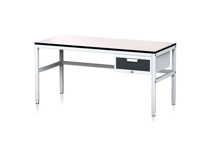 nastavitelny dilensky stul mechanic ii 1 zasuvkovy box na naradi 1600x700x745 985 mm seda antracit 18016
