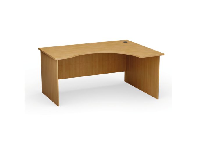 Ergonomický kancelářský pracovní stůl PRIMO Classic, 1600 x 1200 mm, pravý, buk