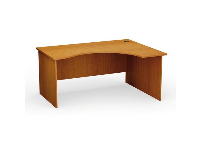 Ergonomický kancelářský pracovní stůl PRIMO Classic, 1600 x 1200 mm, pravý, třešeň