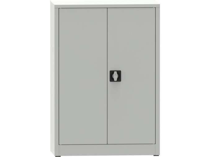 Dílenská policová skříň na nářadí KOVONA JUMBO, 2 police, svařovaná, 800 x 600 x 1150 mm, šedá