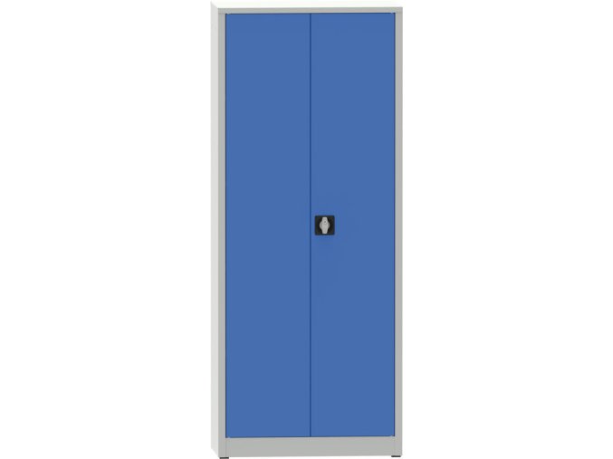 dilenska policova skrin na naradi kovona jumbo 4 police svarovana 800 x 500 x 1950 mm seda modra 23427