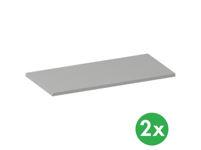 police ke kovovym skrinim 950 x 500 mm 65 kg seda 2 ks 142680