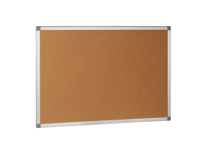 Korková nástěnka v hliníkovém rámu, 1200 x 900 mm