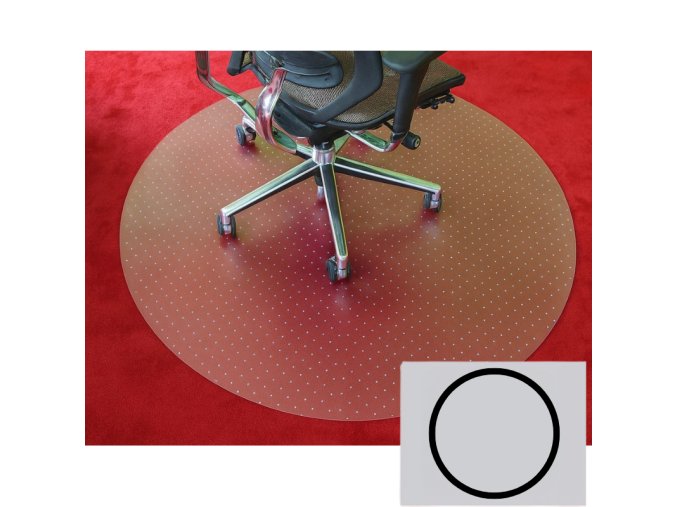 podlozka pod zidli na koberce polyetylen kruh 1200 mm 127955