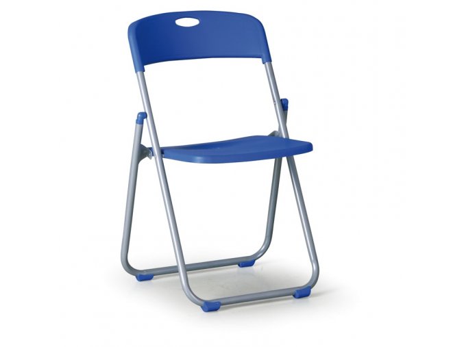skladaci zidle s kovovou lakovanou konstrukci clack modra 8136