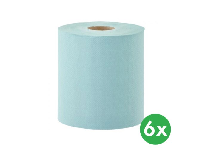Papírové ručníky jednovrstvé v roli MAXI, zelené, 6 ks
