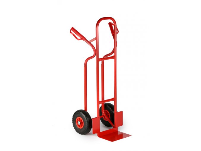 Manipulační ocelový rudl, nosnost 250 kg, plná kola