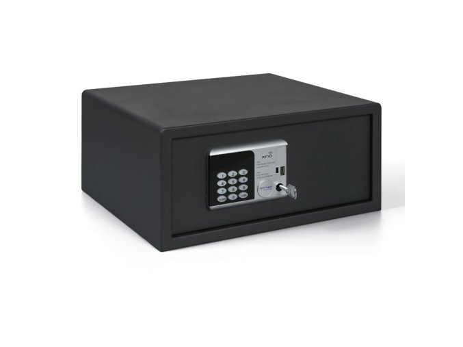 nabytkovy elektronicky sejf rfid lap 200 x 435 x 370 mm rfid cip karta 35279