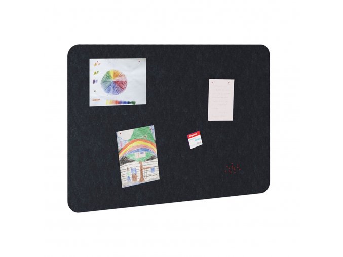 Akustická nástěnka 1600 x 1100 mm, černá