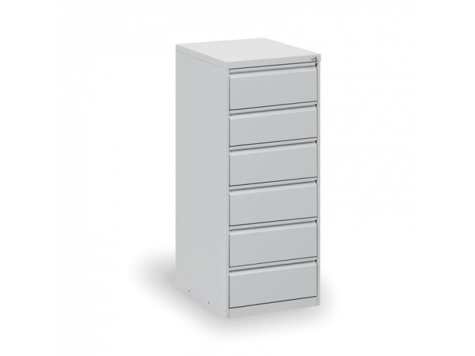 kovova kartoteka listkovnice a5 6 zasuvek seda 23195