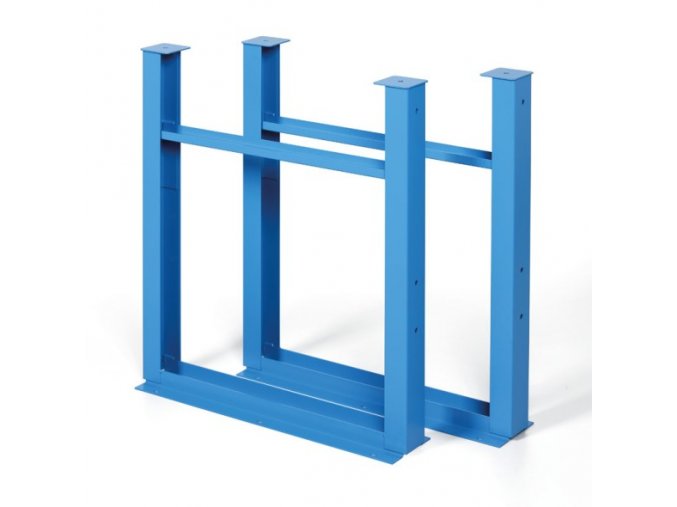 Samostatná kovová noha pro dílenské stoly GÜDE, stavitelná, modrá, balení 2 ks
