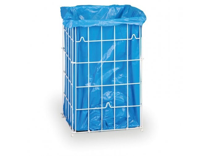 drateny kovovy odpadkovy kos na pouzite papirove rucniky bily 5479