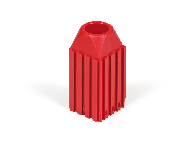 plastovy box pro nastroj s kuzelovou stopkou morse m3 modul 4x4 1 dutina cervena 53746