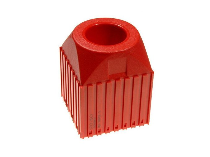plastovy box pro nastroj s kuzelovou stopkou morse m5 modul 8x8 1 dutina cervena 35574