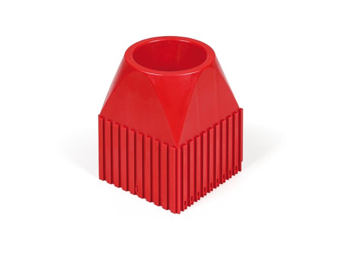 plastovy box pro nastroj s kuzelovou stopkou iso 50 modul 10x10 1 dutina cervena 53747