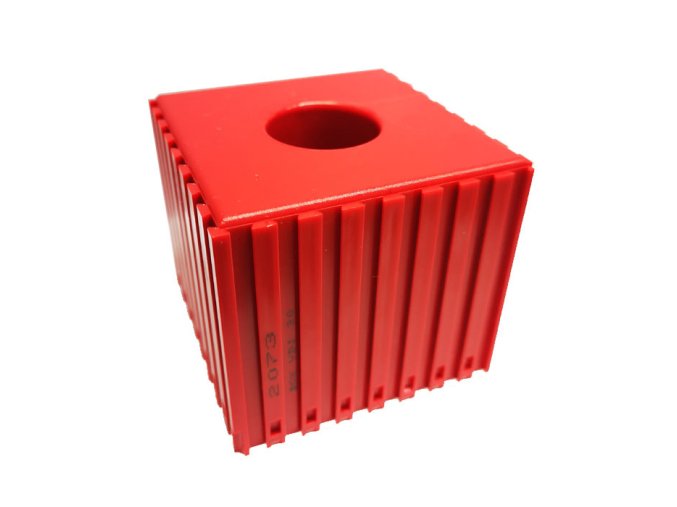 plastovy box pro upinac nastroje vdi 30 modul 8x8 1 dutina cervena 35610