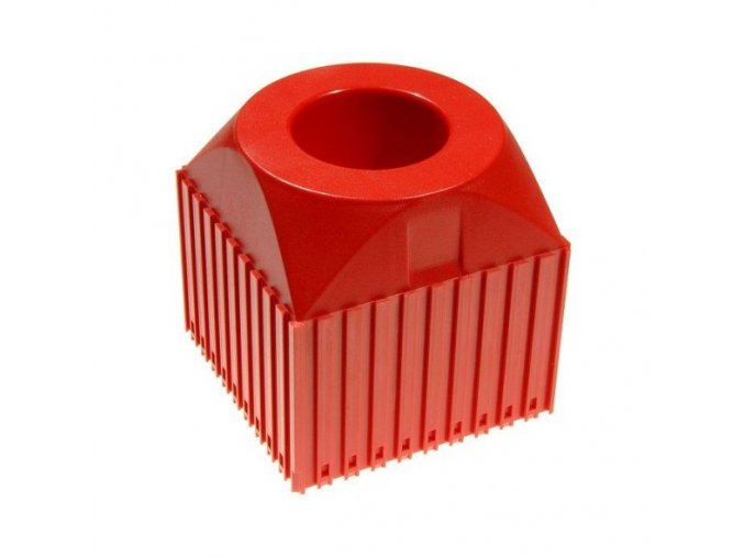 Plastový box pro upínač nástroje VDI 50, modul 10x10, 1 dutina, červená