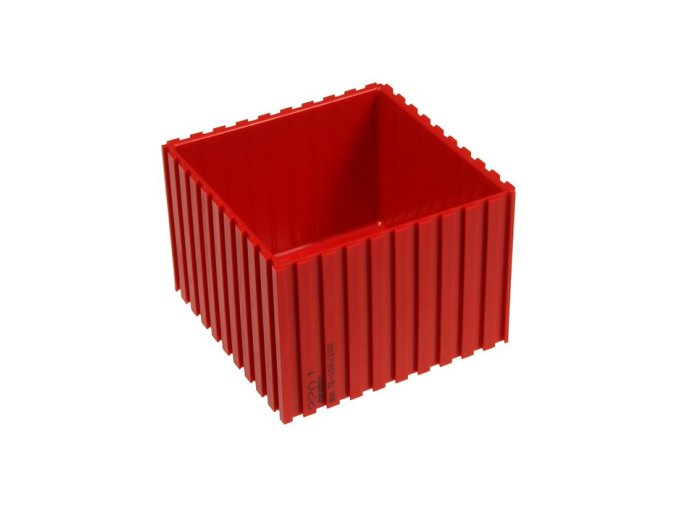Plastová krabička na nářadí 70-100x100 mm, červená