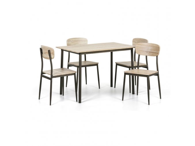 jidelni sestava quatro stul 1100 x 700 mm 4 zidle 36892