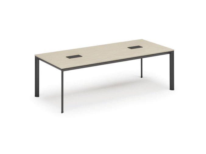 jednaci stul primo invitation 240x120 cm briza 2x stolni zasuvka typ iii cerna 36750