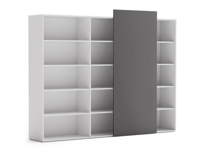 skrin vysoka otevrena dlouha block white grafitova 112234