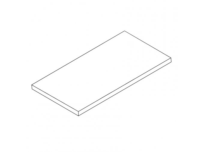 Laminovaná police pro ELEMENT SYSTEM, 800 x 200 mm, bílá