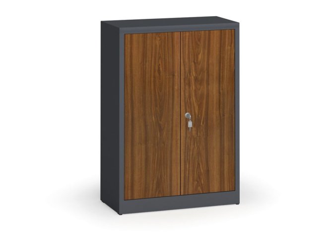 svarovane skrine s lamino dvermi 1150 x 800 x 400 mm ral 7016 orech 10434