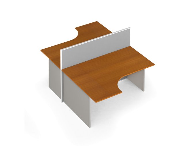 rohovy kancelarsky stul primo s paravanem nastenka 2 mista seda tresen 121427