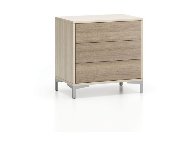 kancelarska komoda layers 3 zasuvky pevna podnoz dub prirodni dub moreny 22161