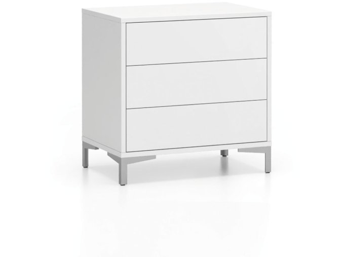 kancelarska komoda layers 3 zasuvky pevna podnoz bila 22163