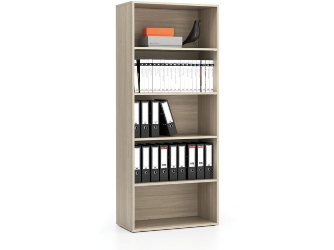 vysoky kancelarsky policovy regal layers 800 x 400 x 1905 mm dub prirodni 21992