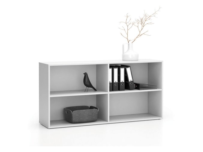 kancelarsky policovy regal layers dlouhy 2 police 1582 x 400 x 777 mm bila 22109