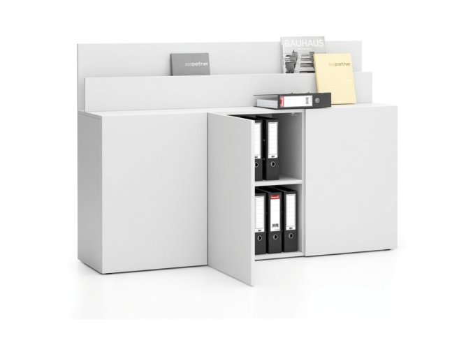 kancelarska pristavna skrinka ke stolu layers dlouha bila 22223