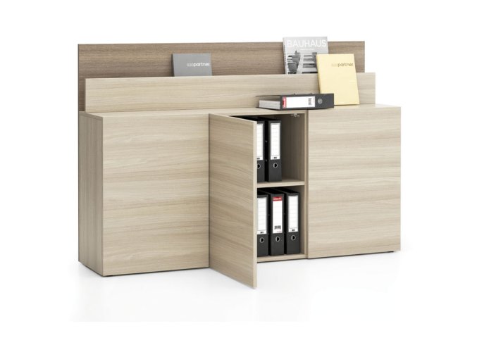 kancelarska pristavna skrinka ke stolu layers dlouha dub prirodni dub moreny 22230