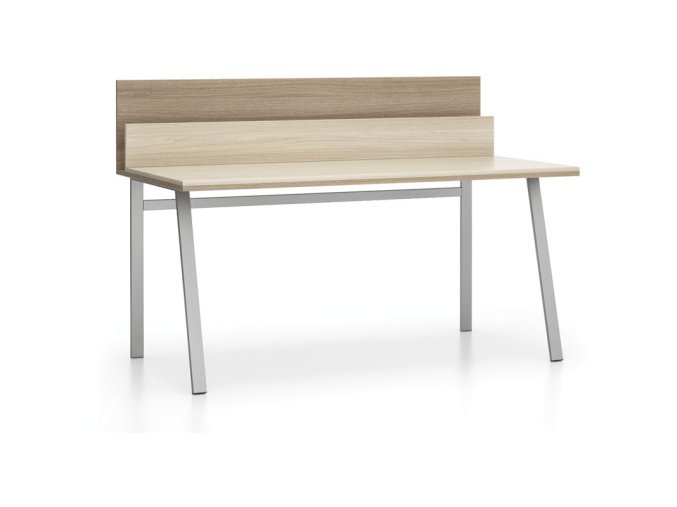 kancelarsky psaci stul single layers s prepazkami dub prirodni dub moreny 22292