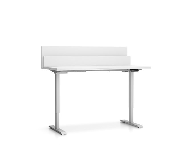 vyskove nastavitelny stul single layers 160x80 cm 2 motory s prepazkami bila 100270