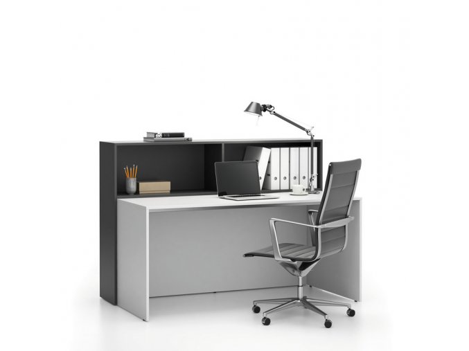 kancelarska sestava single segment 2 police bila grafitova 23903