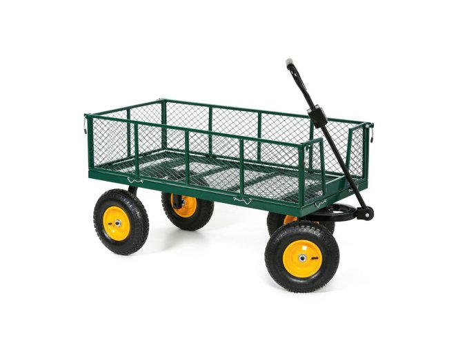 Zahradní vozík, nosnost 500 kg, 1380 x 630 x 685 mm