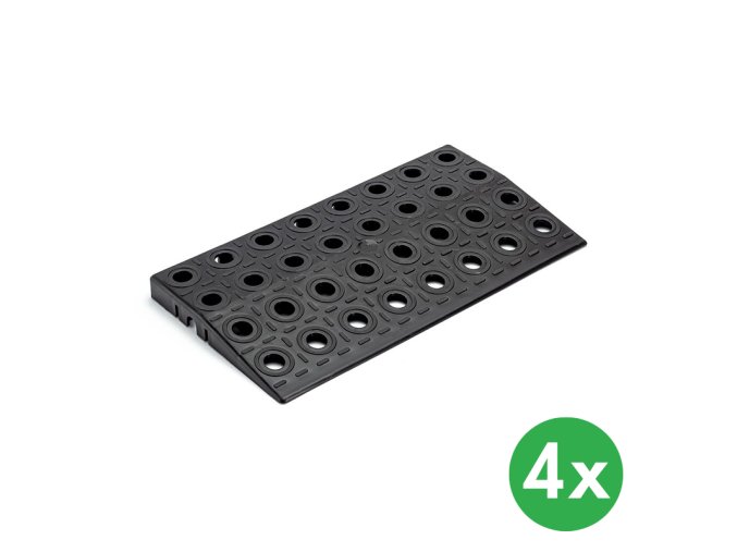 Rovný nájezd GripTil, 4 ks, černý