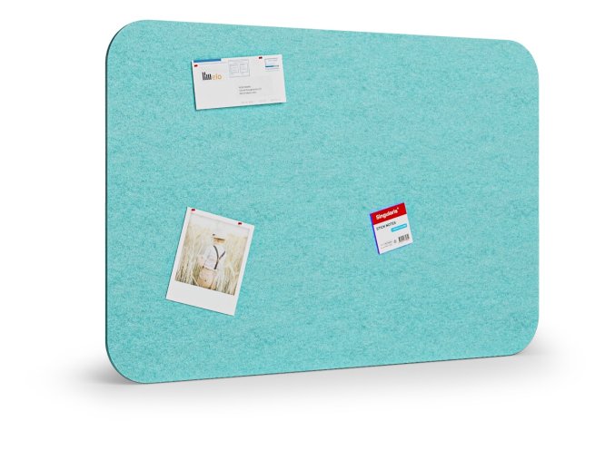 akusticka nastenka 120x80 cm kulate rohy svetle modra 56483