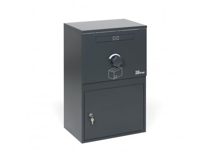 postovni schranka na dopisy a baliky moznost montaze do zdiva seda 810 x 501 x 343 mm 52049